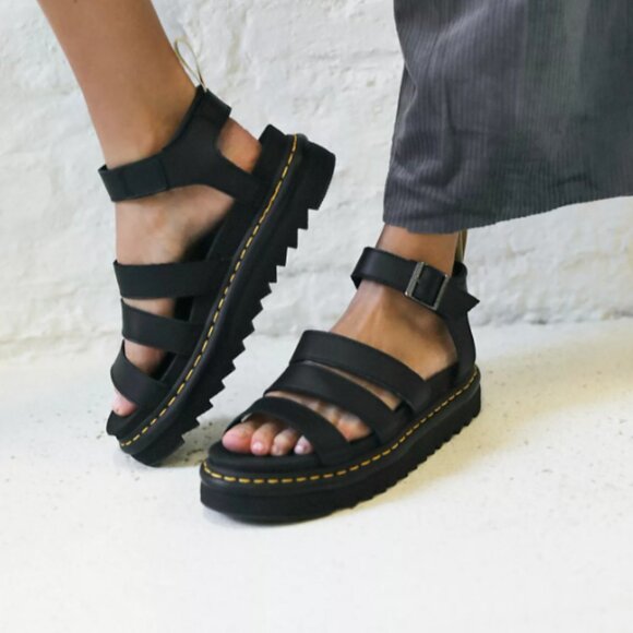 Dr. Martens Blaire Flatform Strap Sandals Size 8 - Picture 1 of 8